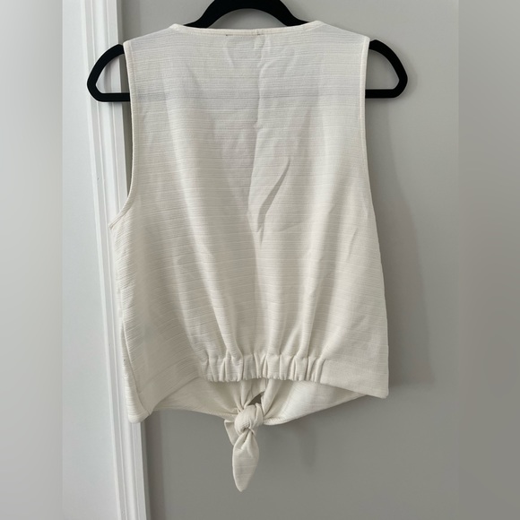 NWOT J. Crew Tie-Front Tank Top - Picture 2 of 4